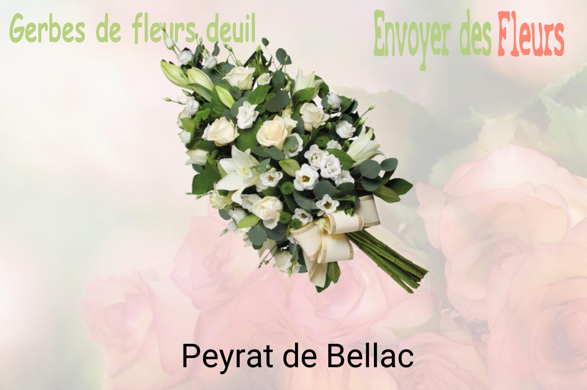 Gerbe de fleurs de deuil livrée à Peyrat-de-Bellac